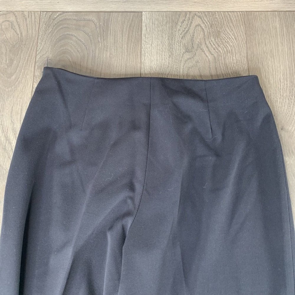 Travel Smith Pants Womens Size 8 Black Slacks Hidden Hip Zip Button Close Pleats - Picture 6 of 8